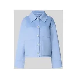 Opus Wolljacke Hella blau L