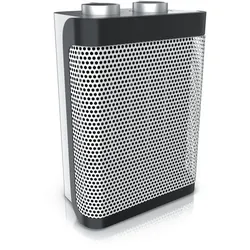Brandson Keramikheizgerät, Heizlüfter mit Temperaturregelung, 1500W, 2 Leistungsstufen, Überhitzungsschutz, Thermosicherung, Umkippschutz, Silber