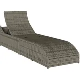 vidaXL Klappliege 111 x 58 x 23 cm Grau