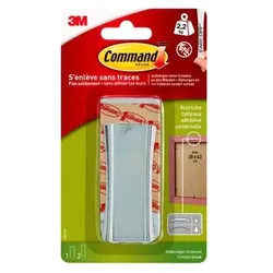 3M Command, Drinnen, Bildhaken, Silber, Klebestreifen, 2,2 kg, Gestrichene Wand,