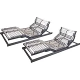 MALIE Move 44 2 MOT Flachrahmen elektrisch verstellbarer Lattenrost in 180x200 cm inklusive Synchronsteuerung