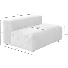 KAWOLA Sessel MIA Cord 72 x 71 x 70 cm Braun mit Kissen
