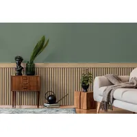 Living Walls Vliestapete Wallpanel Tapete Wandpaneele Mustertapete Holzpaneele Natur, strukturiert, matt, (1 St), Vliestapete Holz-Optik für Schlafzimmer Küche Wohnzimmer Wandpaneele beige|braun