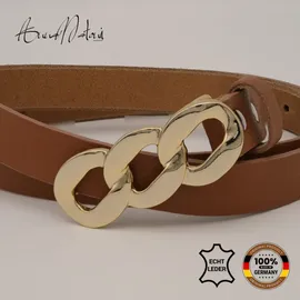 AnnaMatoni Damengürtel Leder 90 cm braun
