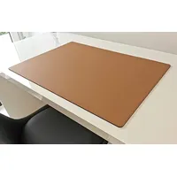 Schreibtischunterlage Echt Leder Rindsleder 90cm x 50cm Beige