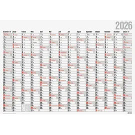 Glocken Plakatkalender 98x68,5cm Weiß 2026