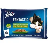 Purina Felix Fantastische Gemüseauswahl 4x85g Katzensnack 12 Einheiten - Multicolor - One Size