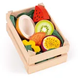 Erzi Tropische Früchte, klein aus Holz, Kaufladenartikel für Kinder, Rollenspiele