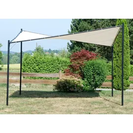 aleos Gartenpavillon Paros 4 x 4 m Beige