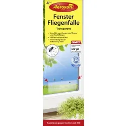 Aeroxon® Fenster-Fliegenfallen, transparent 75442 , 1 Packung = 4 Stück