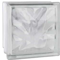 Fuchs Design Glasbaustein, BxH: 190 x 190 mm - weiss