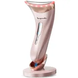 tianyueweilai Gesicht Massagegerät Face Gerät Gesichtsmassagegerät: EMS Anti Falten Gesichtsgerät massage lifting mit 3 light Modi - 45°C Beauty Tool LED Massagegerät Hautstraffung massager für Damen Herren