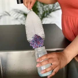 Intirilife Reinigungsbürste für Flaschen Weiß