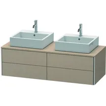 Duravit XSquare Waschtischunterbau wandhängend XS4916, 4 Schubkästen, 1400 x 548mm × 40 × 54,8 cm,
