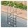 vidaXL Poolleiter silber 54x38x184,5 cm