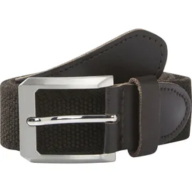 Babista Herren Stretchgürtel Leder/Polyester/Viskose/Elasthan Dunkelbraun 130