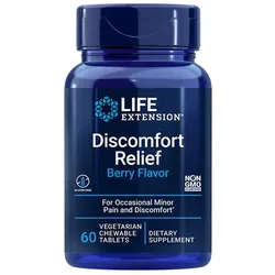 Life Extension Discomfort Relief (Berry Flavor) (60 Kautabletten)