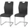 Hti-Living Schwingstuhl Nelly Kunstleder schwarz 2er Set