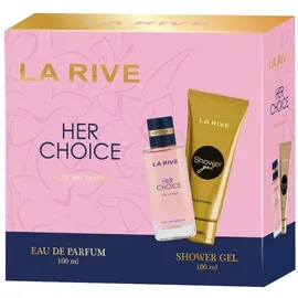 La Rive Her Choice Eau de Parfum 100 ml + Shower Gel 100 ml Geschenkset