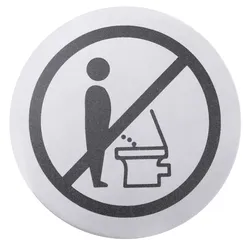 Contacto Toiletten-Türsymbol, BITTE SETZEN