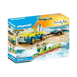 Playmobil® Spielfigur PLAYMOBIL® 70436 Strandauto mit Kanuanhänger