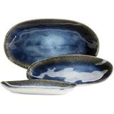 Mäser Servierplatten-Set, Steinzeug, Frozen