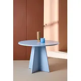 Venture Home Esstisch Bootcut, runder Esstisch, charakterstark, Ø 110 cm, Esszimmertisch, MDF, einheitliche Lackierung, rund, modern, gesellig blau