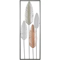 Beliani Wanddekoration, Metall gold/silber Niobium