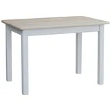 Esstisch Küchentisch Speisetisch Tisch Kiefer Weiss Farbe Kiefer Lackiert - 80 x 80 cm