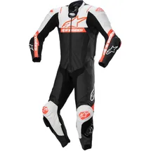 Alpinestars Missile V2 Ward Lederkombi - Schwarz/Weiß/Neon-Rot / 52
