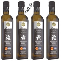Olivenöl Oleum Crete g.U.4x 0,5l Extra natives Virgin Olivenöl Aus Kreta >0,3%