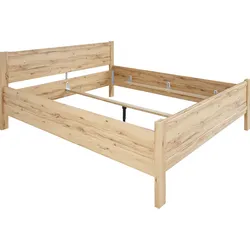 Bett PRIESS "Husum Schlafzimmer Jugendzimmer Rahmenbett", beige (astkernbuchefarben), B:150cm H:85cm L:208cm, Betten, Bettgestell Jugendbett, mit Komforthöhe verschiedene Ausführungen hochwertige Premium Qualität