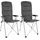 Brunner Campingstuhl Dynafold Grau