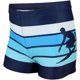 Aquarti Gestreifte Badehose Blau 146
