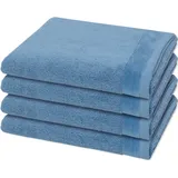 Möve Premium 4 X Handtuch im Set Cornflower Grau