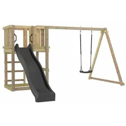 PLUS Spielturm mit Schaukel und Rutsche