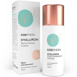Cosphera Anti-Aging-Creme Cosphera – Hyaluron Performance Creme 50 ml – vegane Tages- und Nachtc, Feuchtigkeitsspendende Anti-Aging-Creme