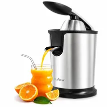 NutriChef Elektrische Zitruspresse silber