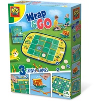 SES Creative Wrap&Go Reisespiele - Vier in Einer Reihe - Packkrokodil,