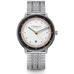 STERNGLAS - HAMBURG - EDITION HAFEN - SuperSlim Metallarmband silber /42mm