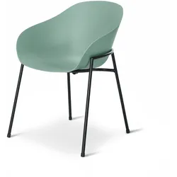 Tchibo - Moderner Schalenstuhl - 57x56x78cm - schwarz - Stahl / Polypropylen / Polypropylen
