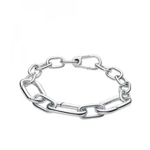 Pandora Auffälliges Gliederketten-Armband aus Sterling-Silber, ME Kollektion, Länge: 17,5 cm,
