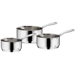 Stielkasserollen-Set Flavoria Edelstahl 18/10 silber glänzend 3tlg