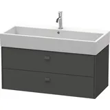 Duravit Waschtischunterschrank wandhängend 98,4 × 44,2 × 45,9 cm, in Graphit Matt