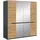 Möbel Boss Kleiderschrank Canu 180 x 198 x 59 cm Grau