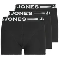 JACK & JONES Boxershorts SENSE in schwarz | Gr.: