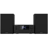 Kenwood M-9500S-B Smart Micro Hi-Fi System mit Internetradio, DAB+, CD/USB, Audiostreaming, Sub-Out, Optical-In, 2 x 50 Watt RMS Schwarz