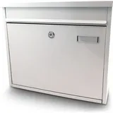 BITUXX MS-13183 Weiß inkl. Zeitungsfach