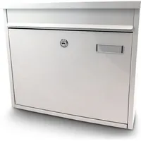 BITUXX MS-13183 Weiß inkl. Zeitungsfach