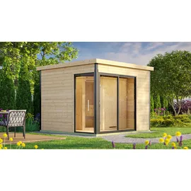 Weka Design-Saunahaus 412 inkl. 9 kW Ofen + int. Steuerung